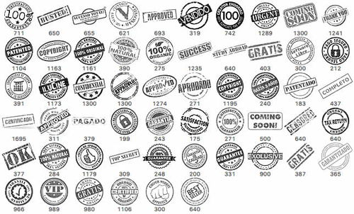 打造專屬印記 英文徽章、標記、蓋章及紀念幣PS筆刷資源推薦